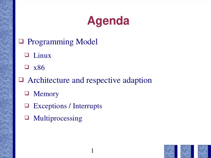 agenda