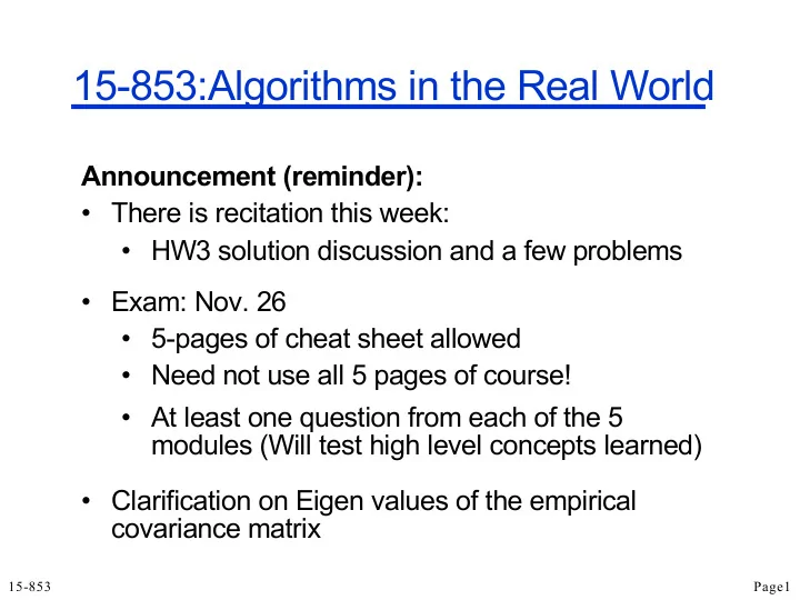 15 853 algorithms in the real world