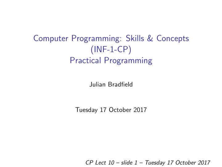 computer programming skills concepts inf 1 cp practical