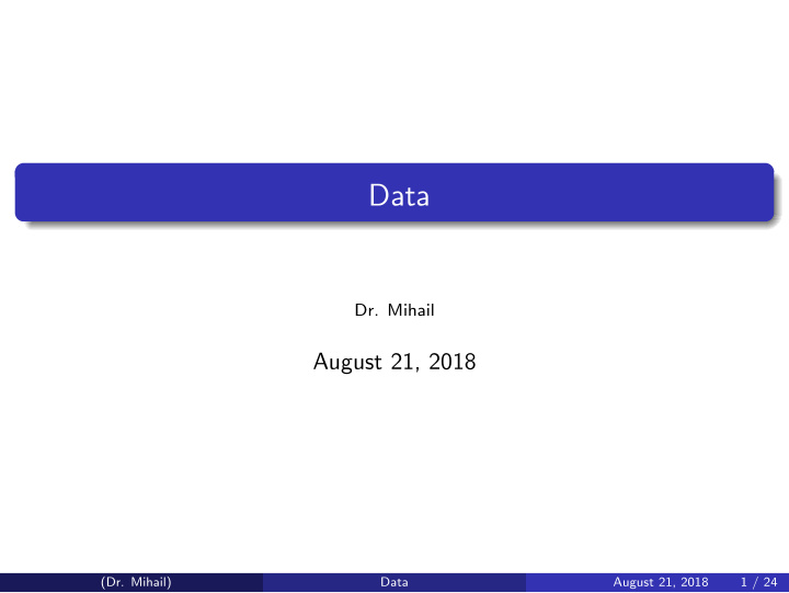 data