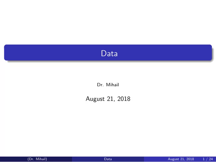 data