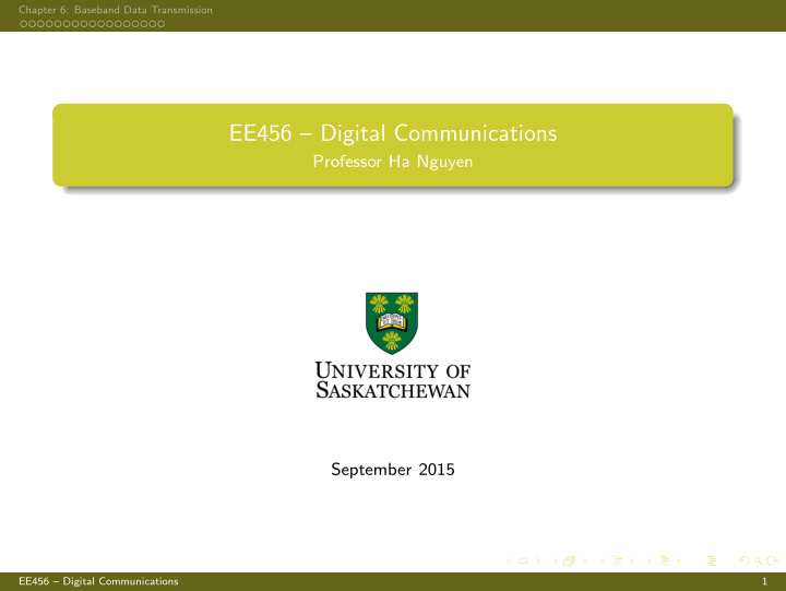 ee456 digital communications