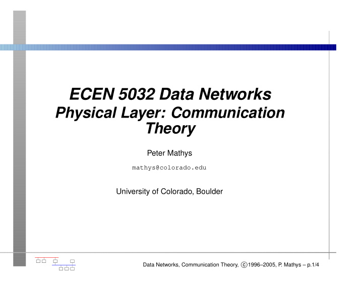 ecen 5032 data networks