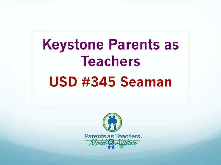 keystone parents as teachers