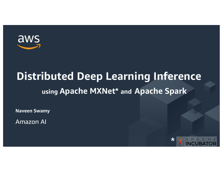 distributed deep learning inference