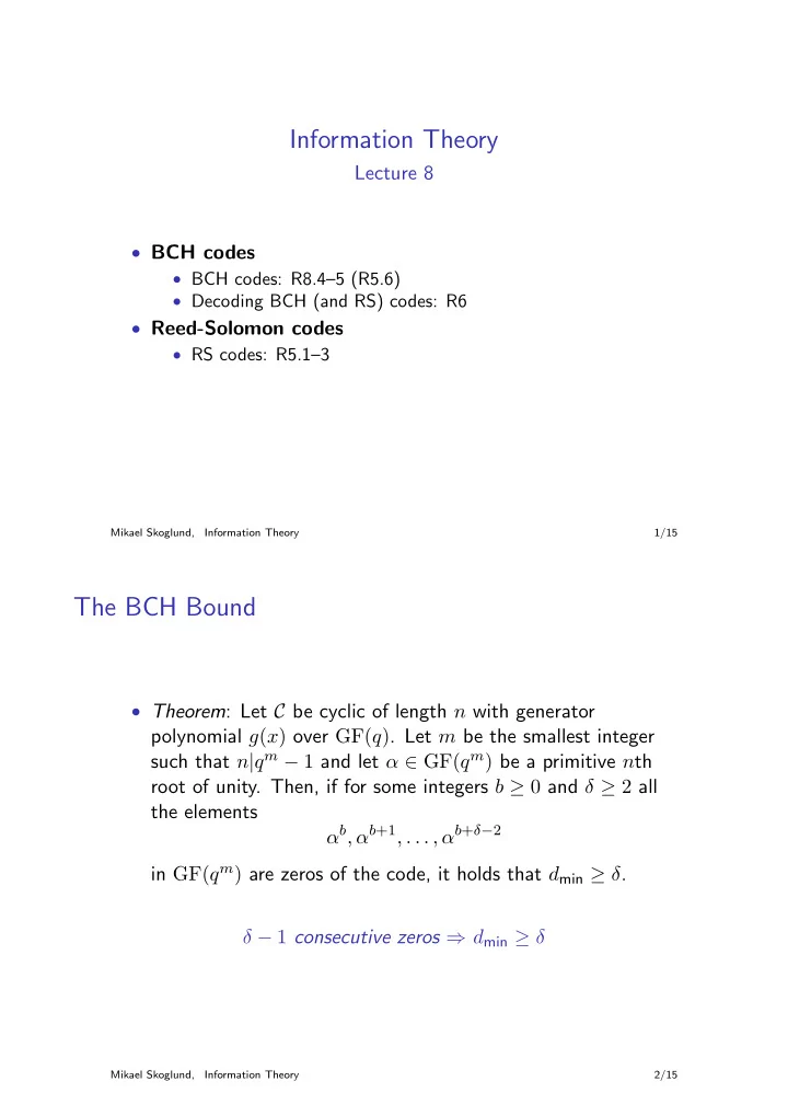 information theory