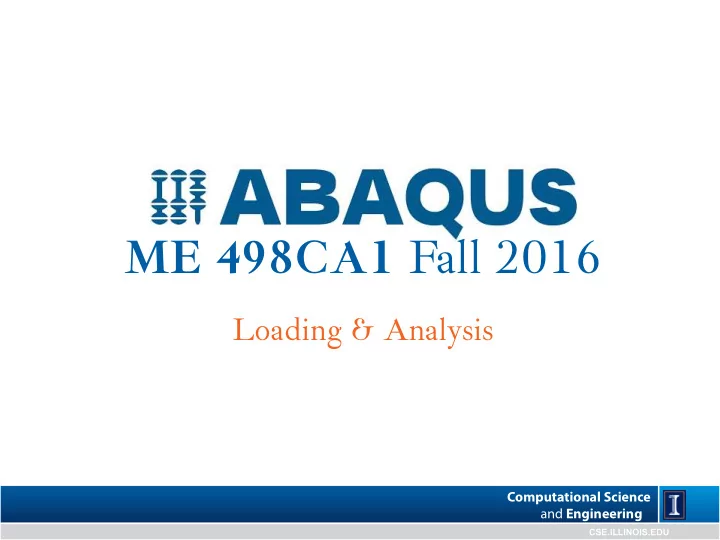 f a l l 2 0 1 6 me 4 9 8 c a 1