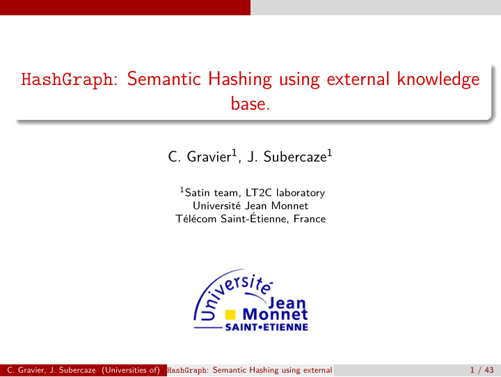 hashgraph semantic hashing using external knowledge base