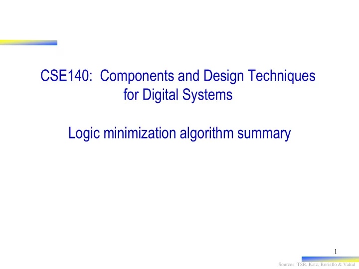 for digital systems