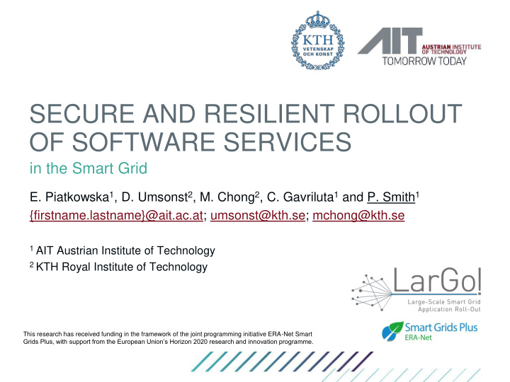 secure and resilient rollout of software services