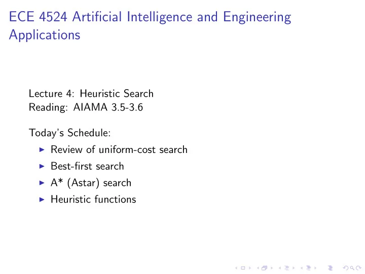 ece 4524 artificial intelligence and engineering