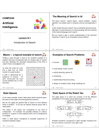 Artificial  algorithm are widely used in computer science and especially in  AI.  Intelligence