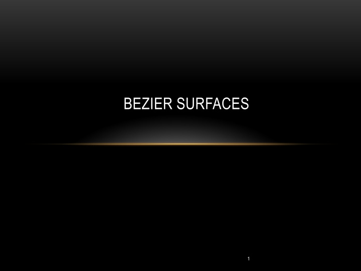 bezier surfaces