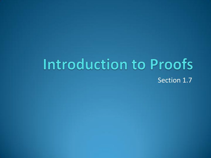 section 1 7 proofs of mathematical statements