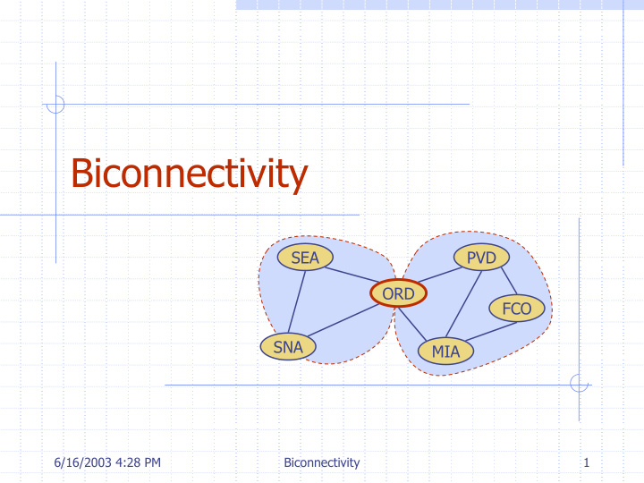 biconnectivity