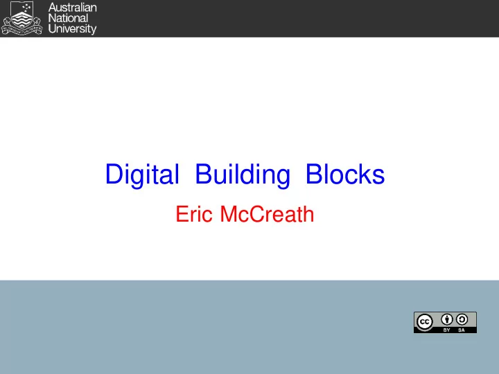 digital building blocks