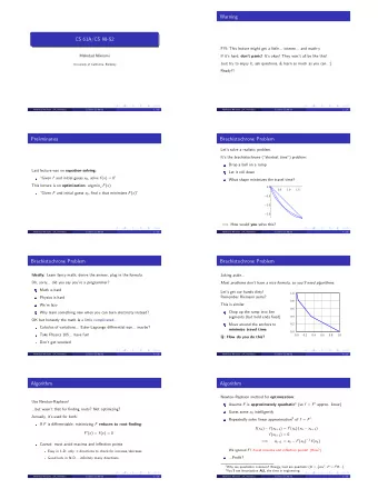 Warning  CS 61A/CS 98-52  FYI: This lecture might get a little... intense... and math-y  Mehrdad