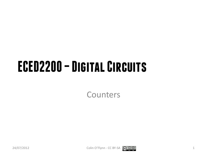 eced2200 digital circuits