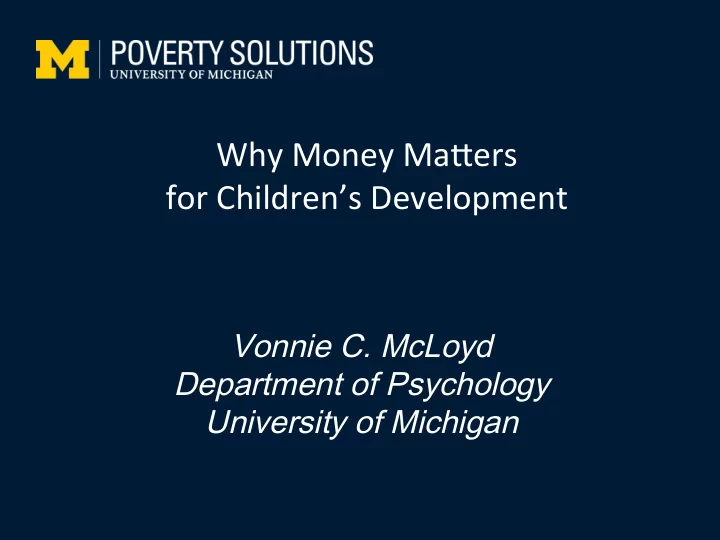 for children s development