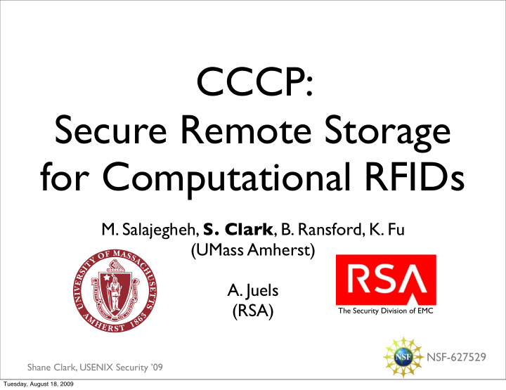 cccp secure remote storage for computational rfids