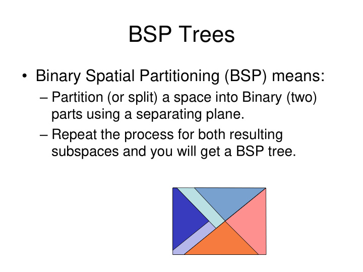 bsp trees