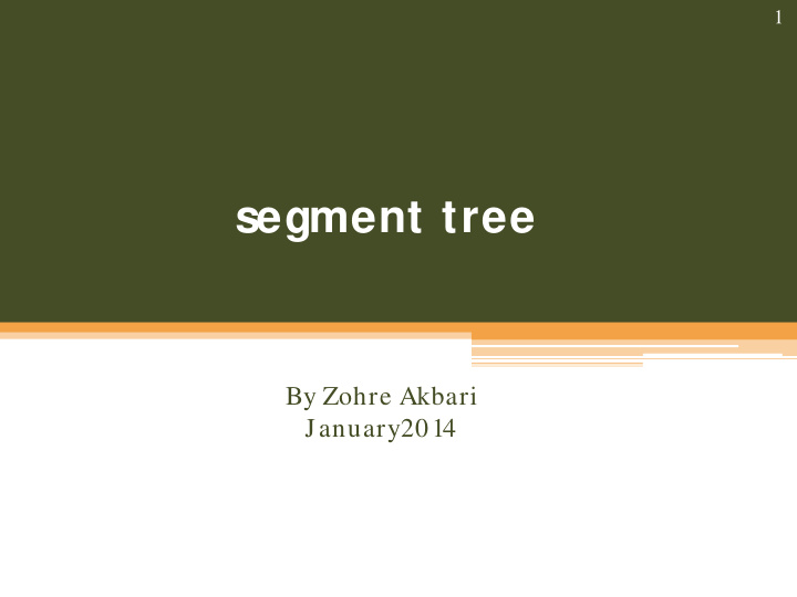 segment tree