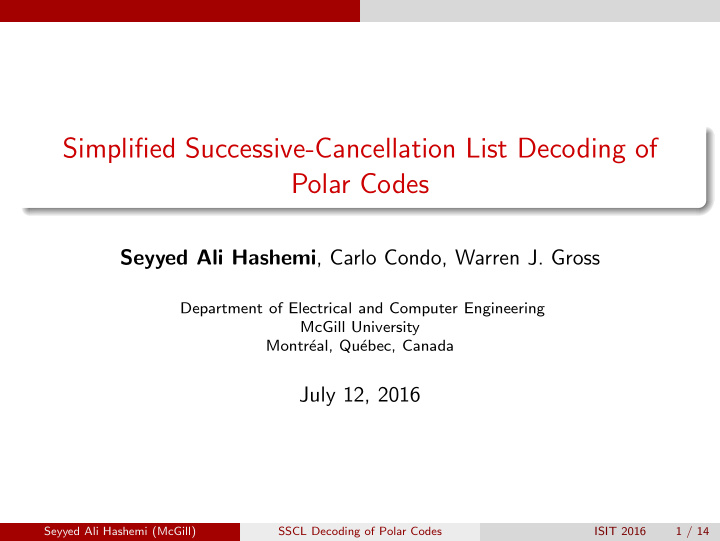 simplified successive cancellation list decoding of polar