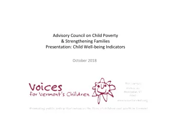 October 2018  Source: U.S. Census, American Community Survey 1-year estimates, 2008-2017 data,