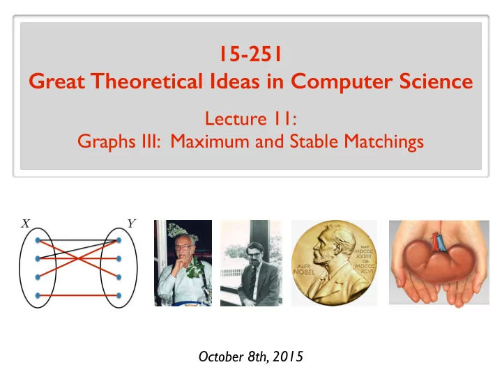 15 251 great theoretical ideas in computer science