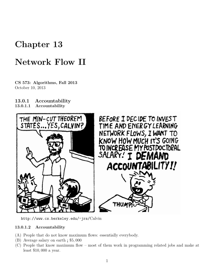 chapter 13 network flow ii