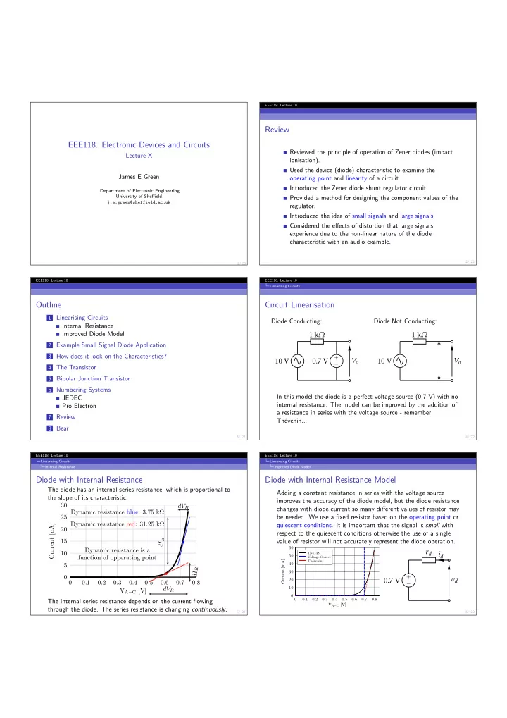 review eee118 electronic devices and circuits