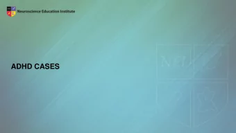 ADHD CASES  Learning Objectives  Identify the different challenges in the diagnosis of  ADHD in