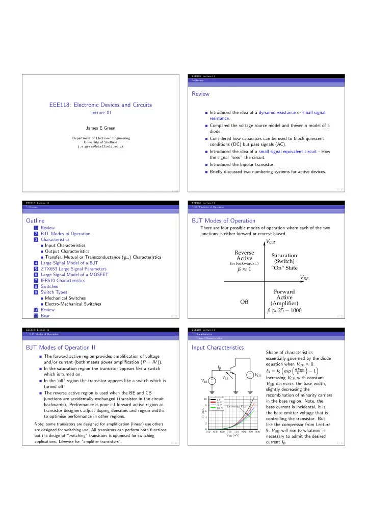 review eee118 electronic devices and circuits