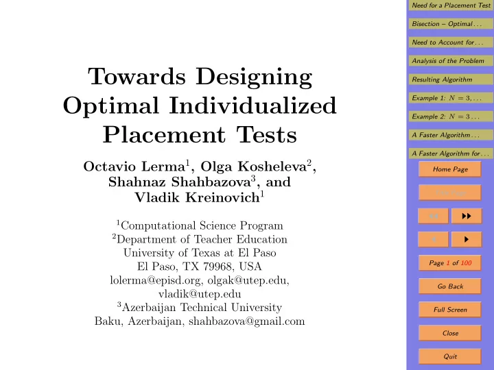 towards designing