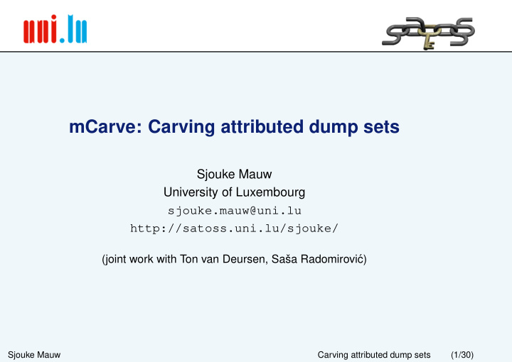 mcarve carving attributed dump sets