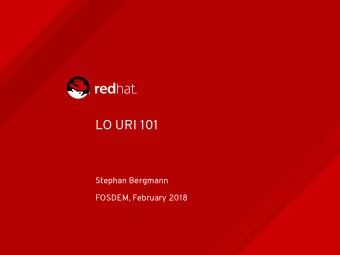 L  O  U  R  I  1  0  1  S  t  e  p  h  a  n  B  e  r  g  m  a  n  n  F  O  S  D  E  M  ,  F  e  b