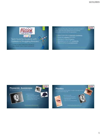 12/11/2015  The National Reading Panel's analysis made it  clear that the best approach to reading