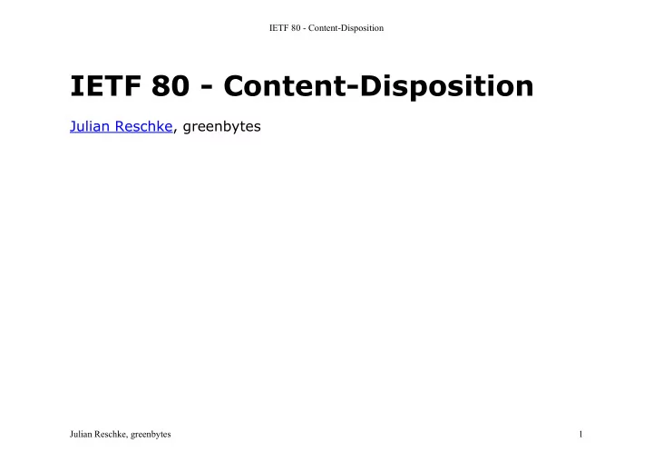 ietf 80 content disposition