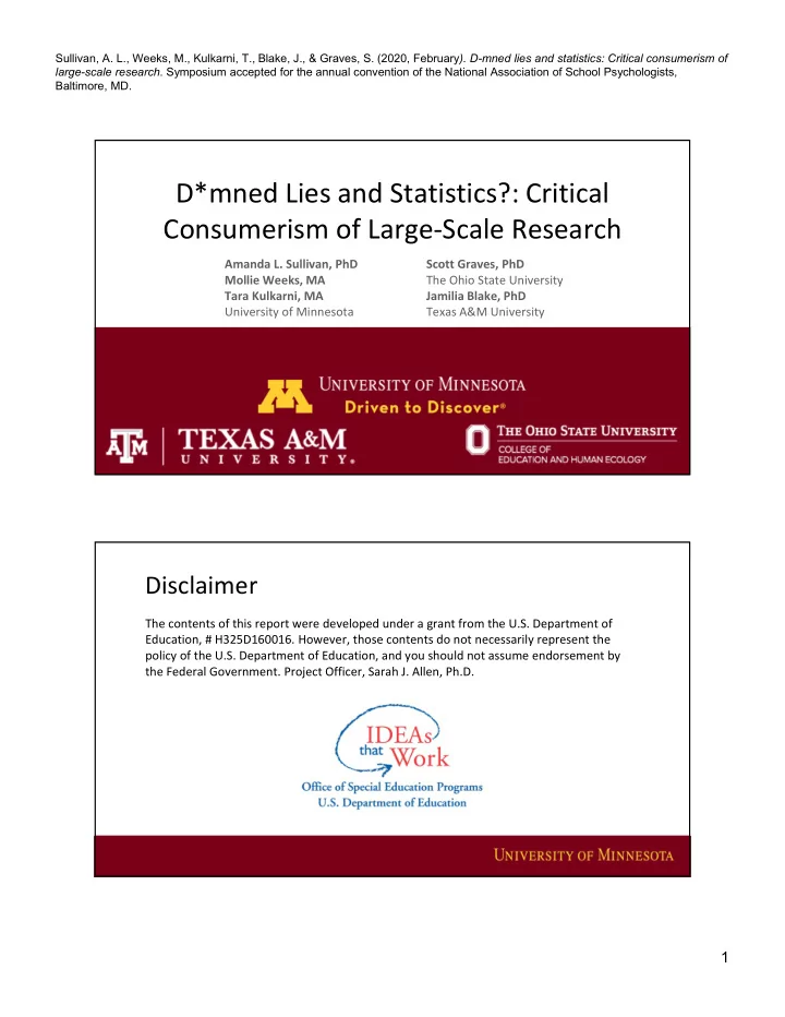 d mned lies and statistics critical consumerism of large
