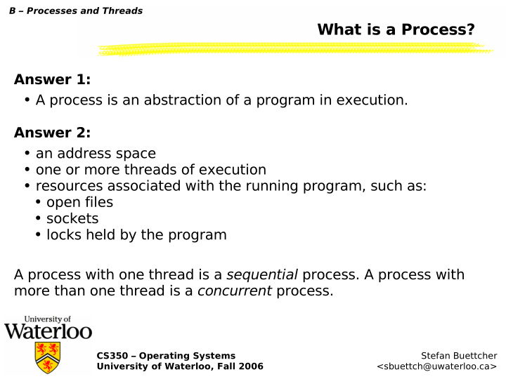 what is a process