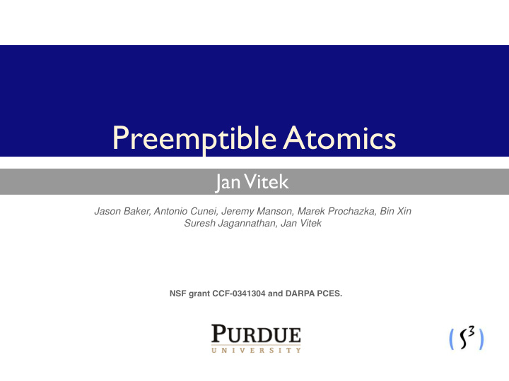 preemptible atomics