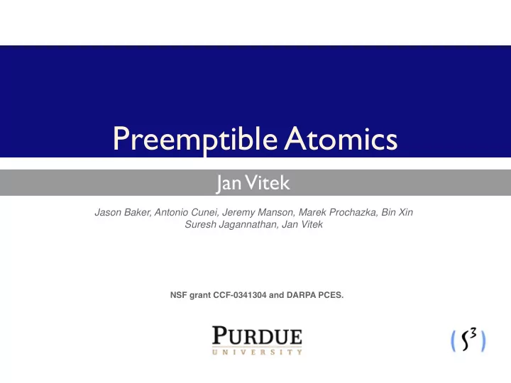 preemptible atomics