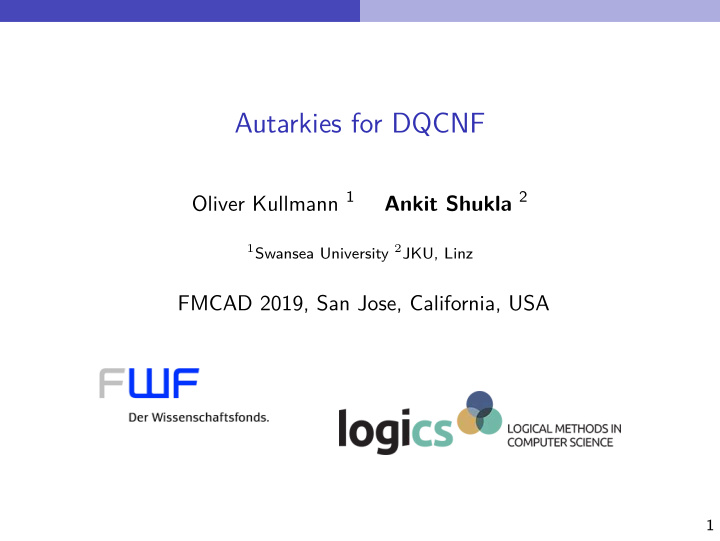 autarkies for dqcnf