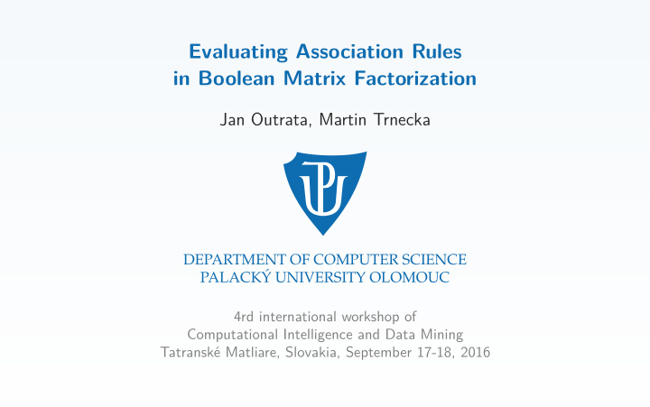 evaluating association rules in boolean matrix