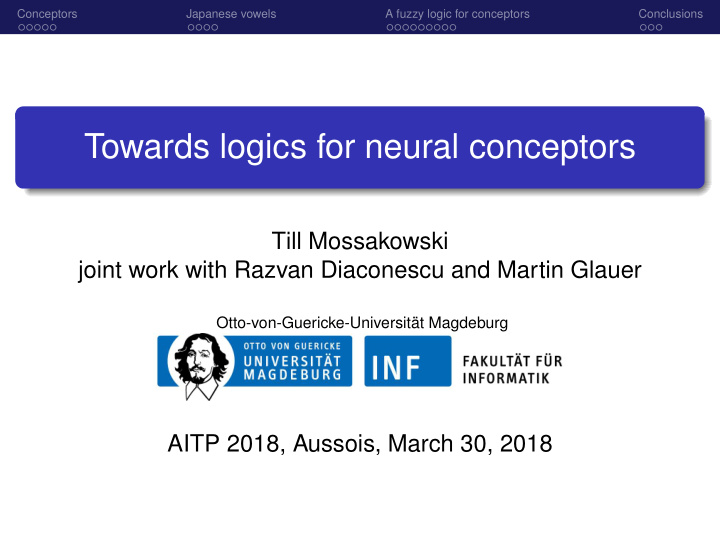 towards logics for neural conceptors