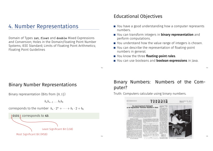 4 number representations