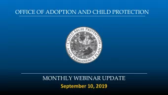 September 10, 2019  AGENDA  Welcome  Florida Children and Youth Cabinet  Florida