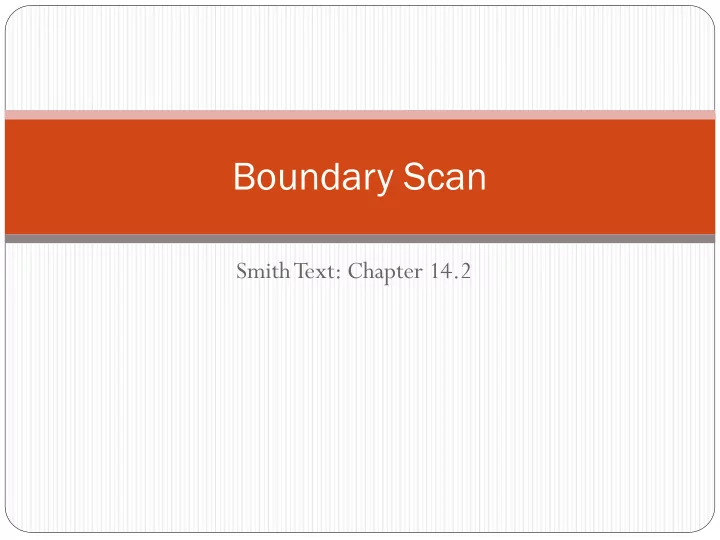 boundary scan