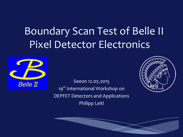 boundary scan test of belle ii pixel detector electronics