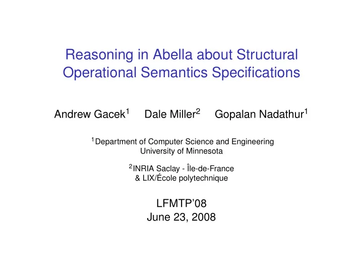 reasoning in abella about structural operational